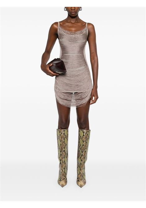 Silver fringed mini dress The attico - women THE ATTICO | 251WCA00441KVV016AA002